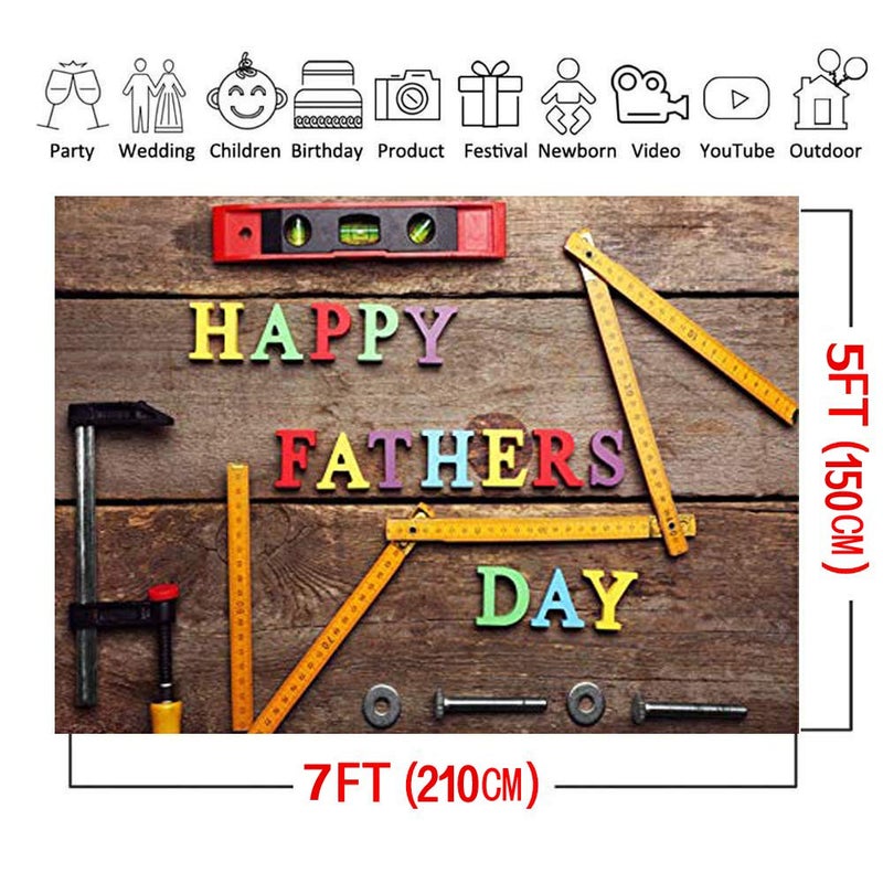 CYLYH 7x5ft Father's Day Photography Backdrop, Vinyl Material, Includes Backdrop - Image 1